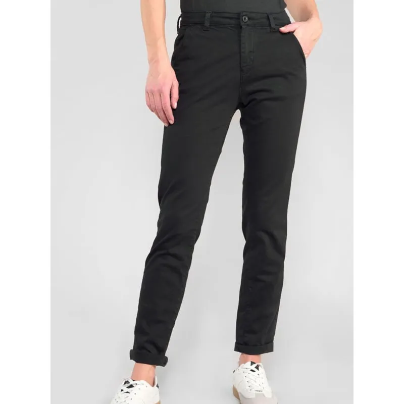 Pantalon slim dily 6 noir femme - Le Temps Des Cerises | wimod