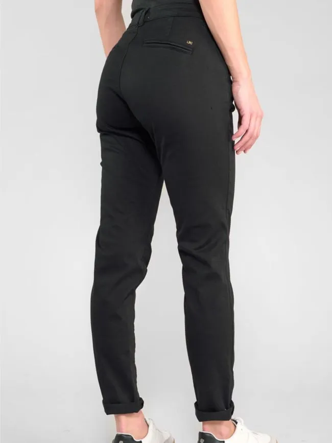 Pantalon slim dily 6 noir femme - Le Temps Des Cerises | wimod