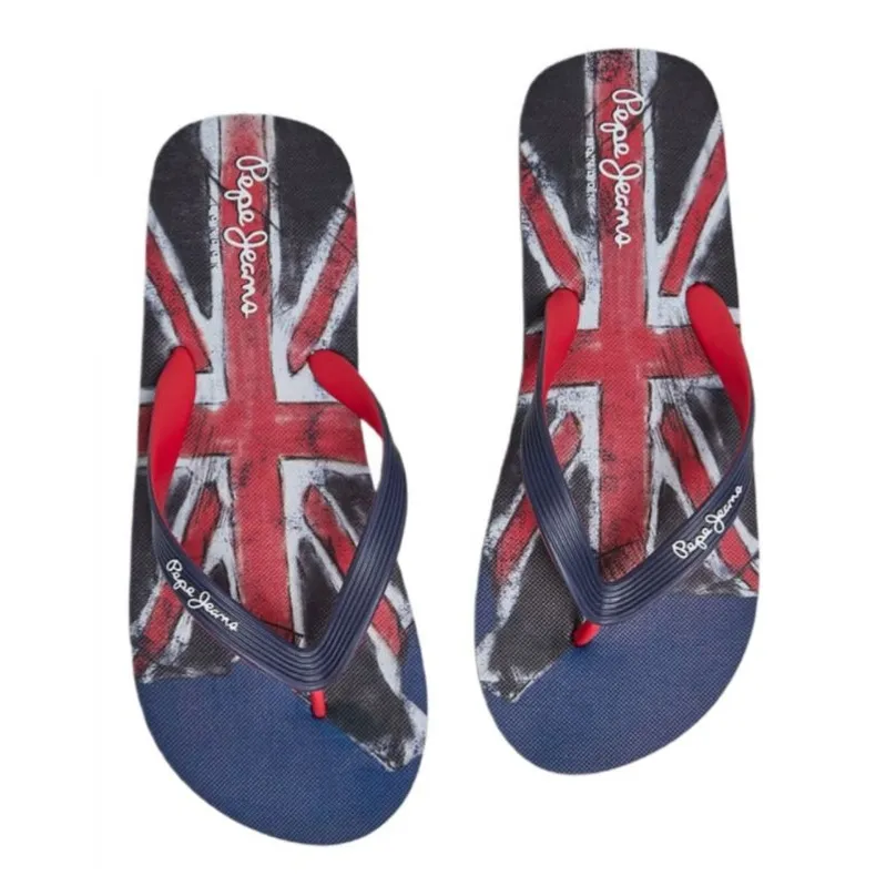 Pepe Jeans tongs Hawi Life Union Jack M PMS70148 bleu