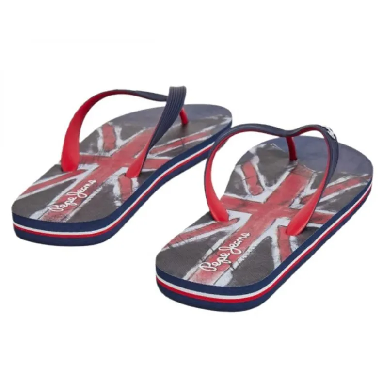 Pepe Jeans tongs Hawi Life Union Jack M PMS70148 bleu