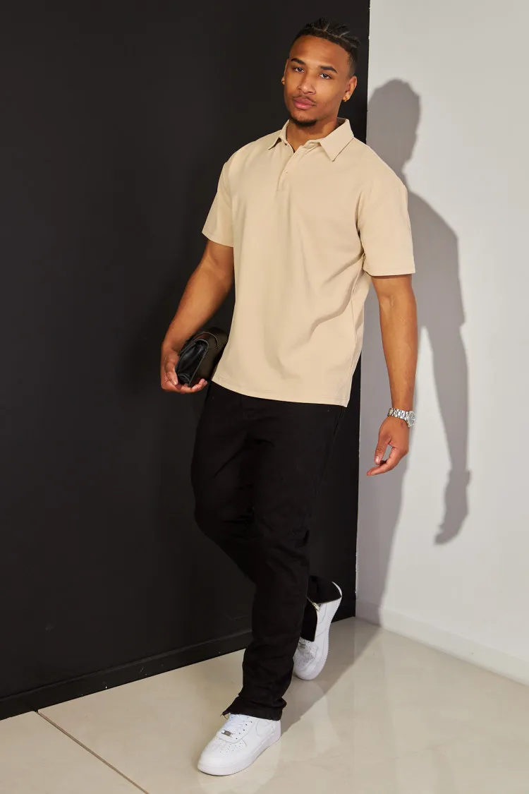 Polo basic beige