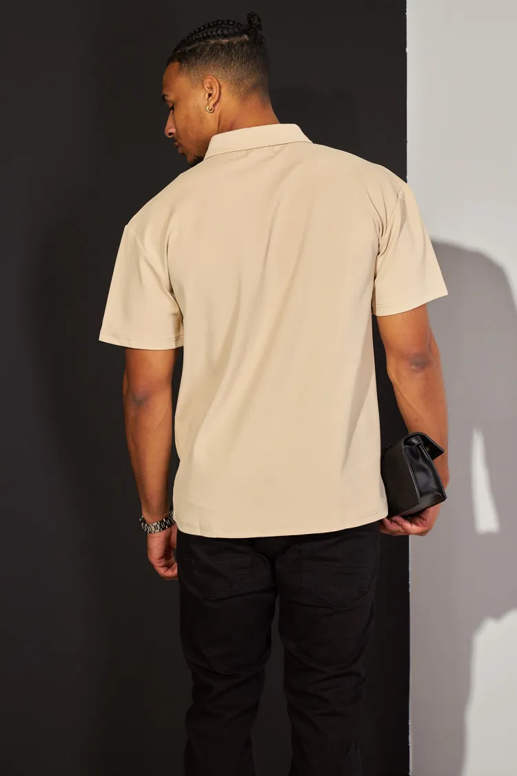 Polo basic beige