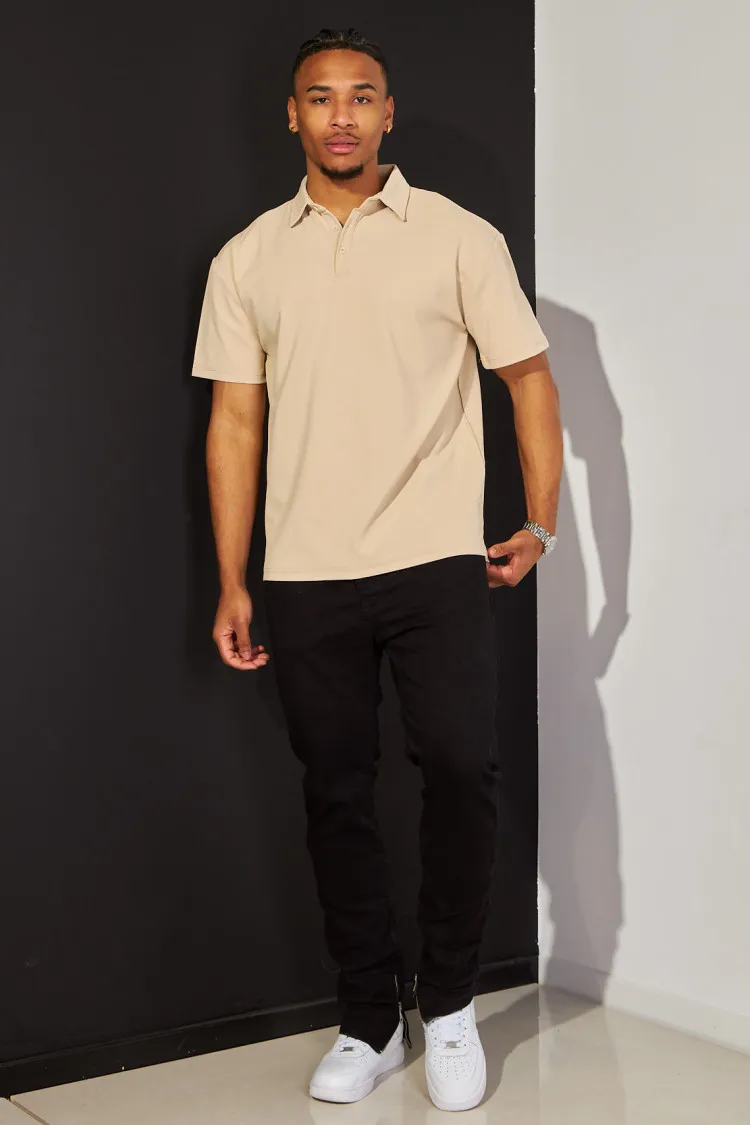 Polo basic beige