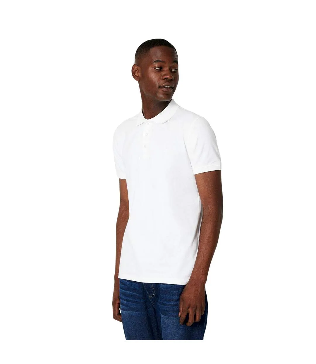 Polo homme blanc Maine