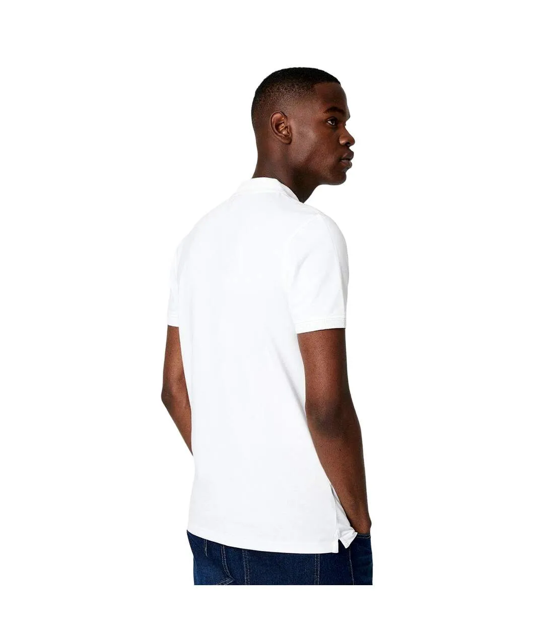 Polo homme blanc Maine