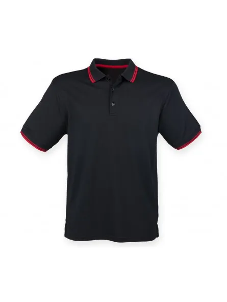 Polo technique homme col et manches contrastés coolplus Henbury