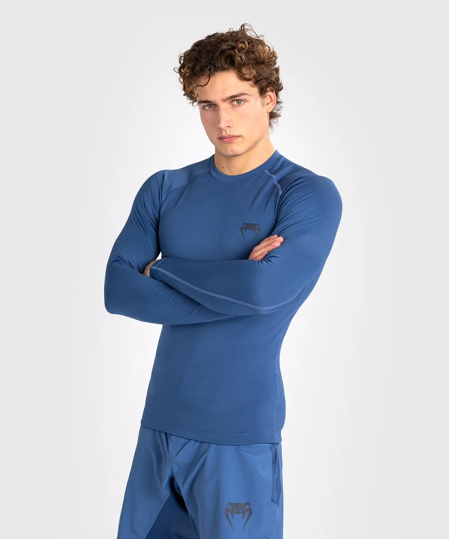 Rashguard à manches longues pour hommes Venum Contender - Bleu