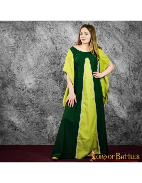 Robe Médiévale Courtisane Aelis - Vert ⚔️ Boutique Épées