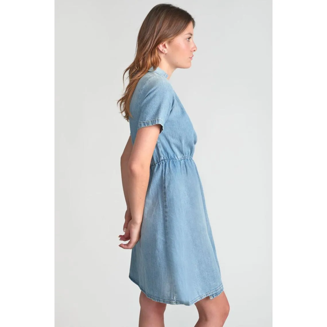 Robe portefeuille en jeans YAHYA bleu Gia | 3 Suisses