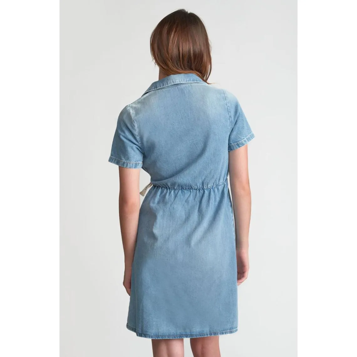 Robe portefeuille en jeans YAHYA bleu Gia | 3 Suisses