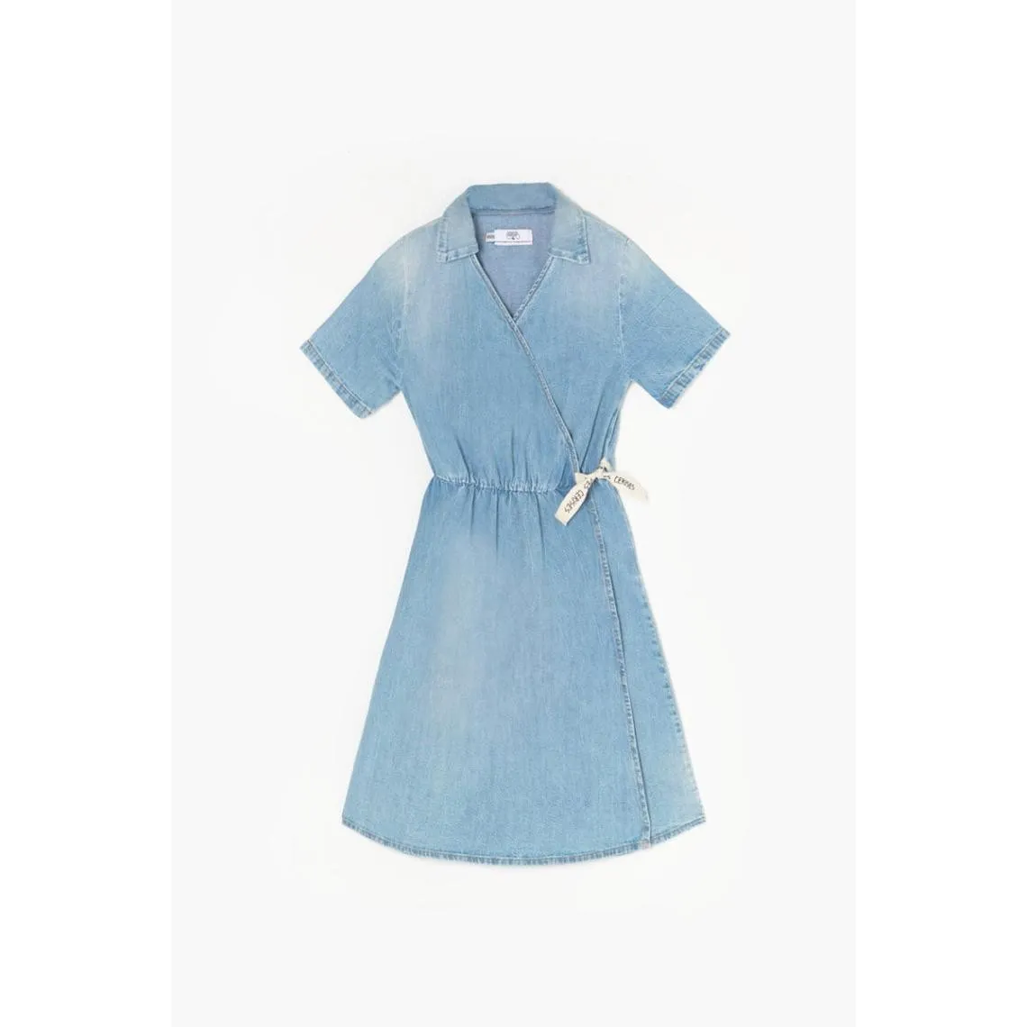 Robe portefeuille en jeans YAHYA bleu Gia | 3 Suisses