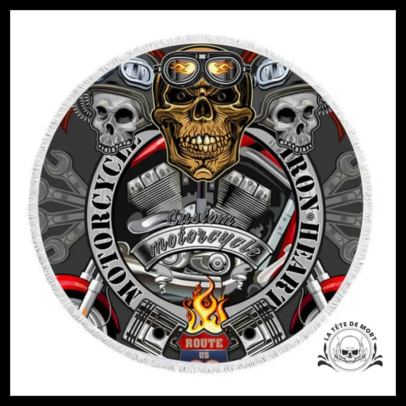 Serviette Crâne Biker