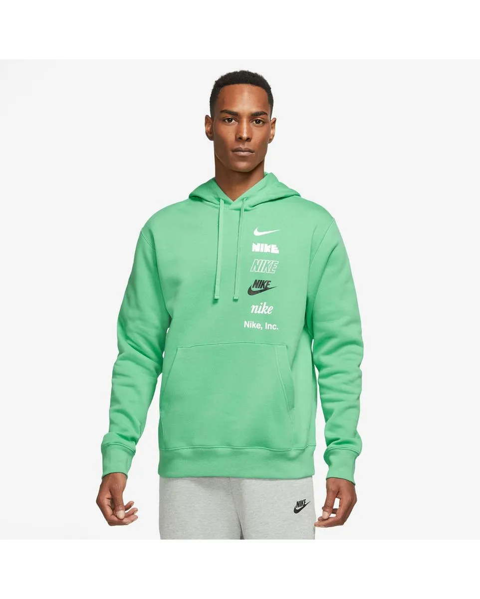 Sweat a capuche manches longues Homme M NK CLUB+ BB PO HOODIE MLOGO Vert