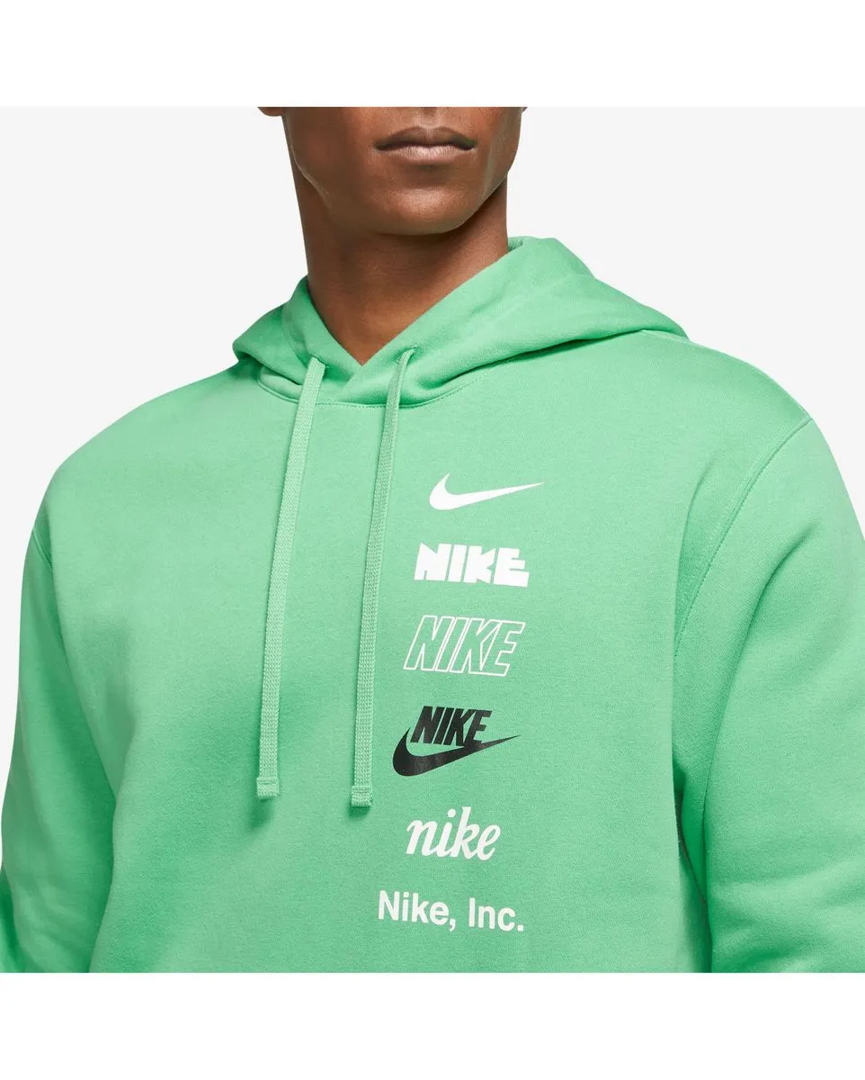 Sweat a capuche manches longues Homme M NK CLUB+ BB PO HOODIE MLOGO Vert