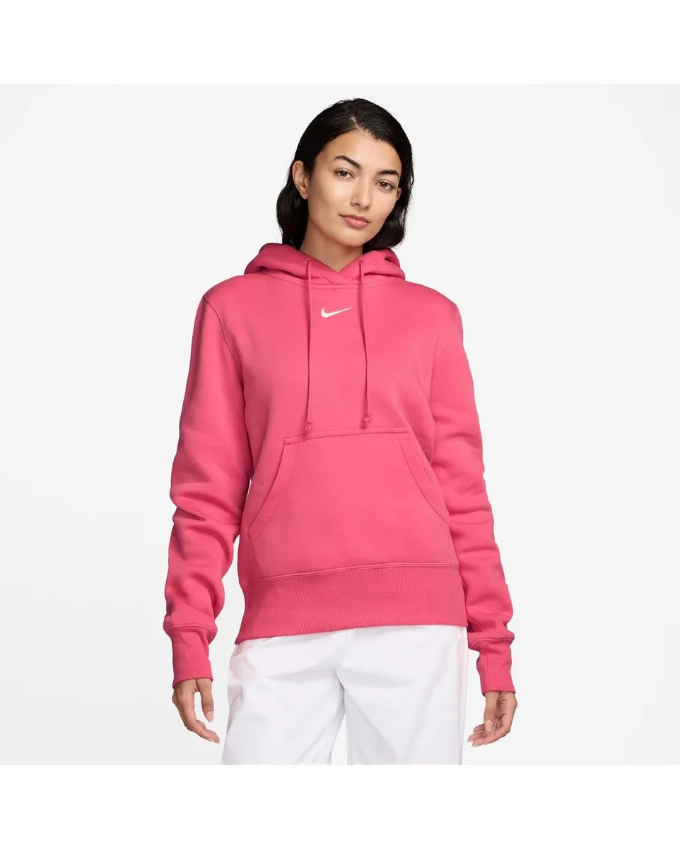 Sweat à capuche Femme W NSW PHNX FLC STD PO HOODIE Rose