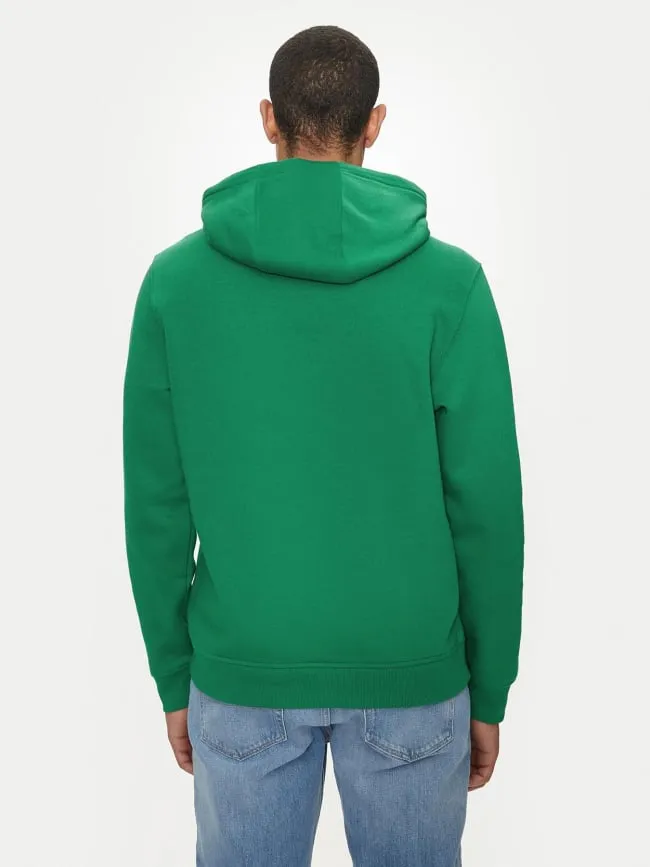 Sweat à capuche regular flag vert homme - Tommy Jeans | wimod