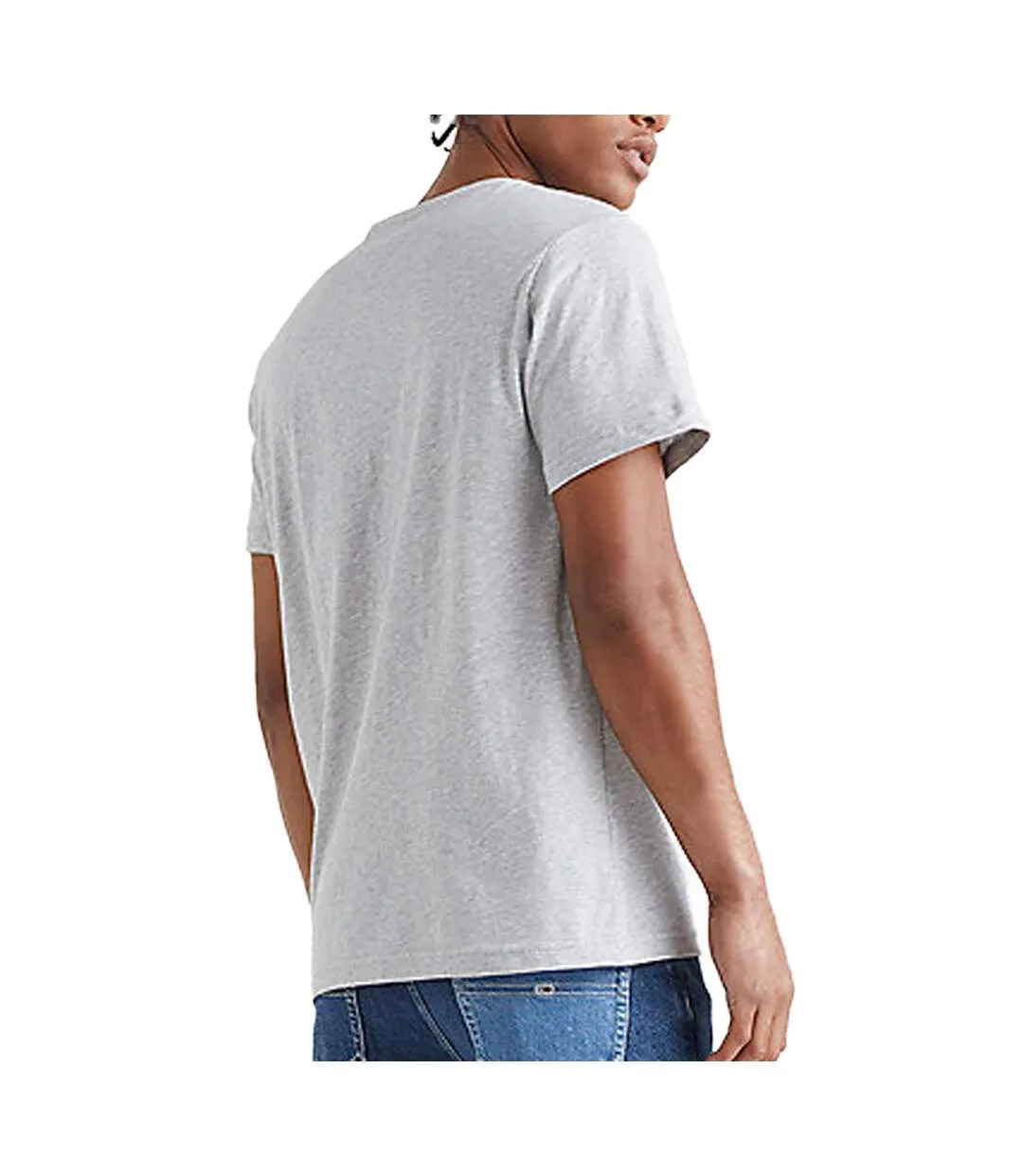 T-shirt Gris Homme Tommy Jeans Corp Logo