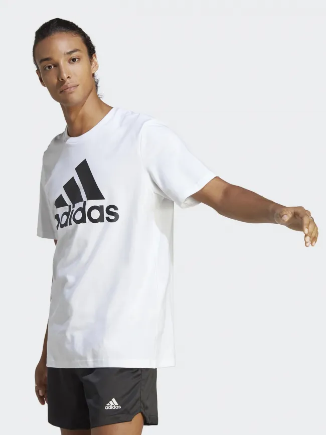 T-shirt logo blanc homme - Adidas | wimod