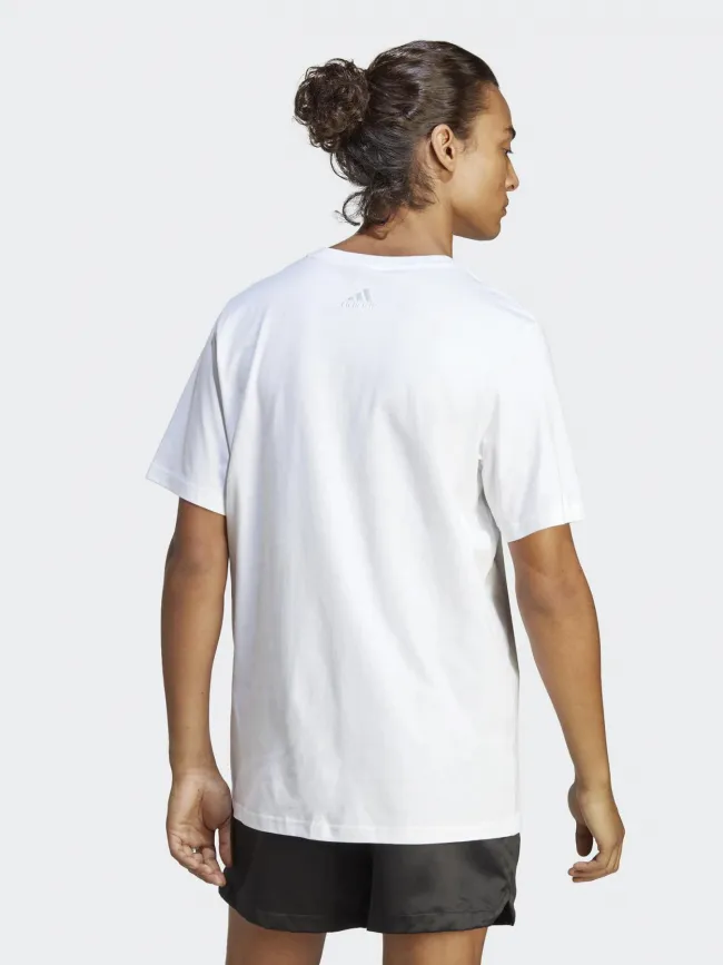 T-shirt logo blanc homme - Adidas | wimod