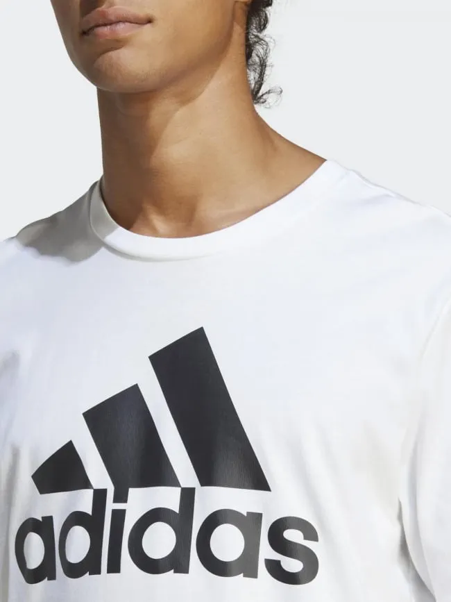 T-shirt logo blanc homme - Adidas | wimod