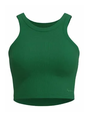 Top Crop Pepe Jeans Piera Vert pour Femme